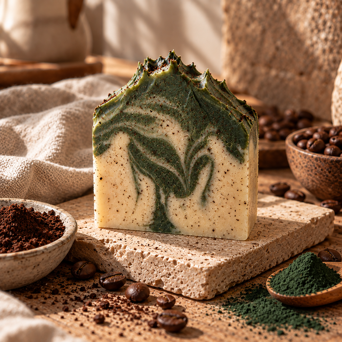 Spirulina y café